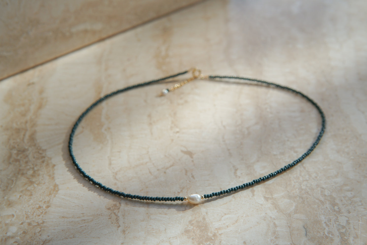 Louisa Necklace - Forrest Green MADE TO ORDER