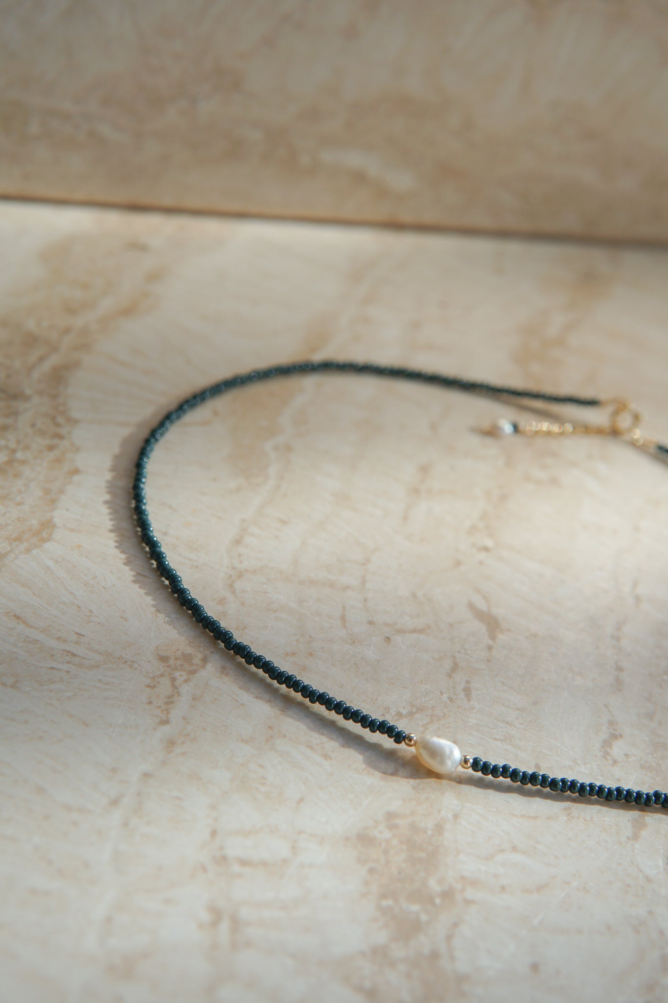 Louisa Necklace - Forrest Green MADE TO ORDER