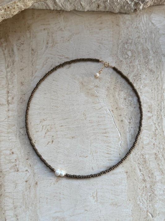 Louisa Necklace | Tovie Bear Brown PRE ORDER