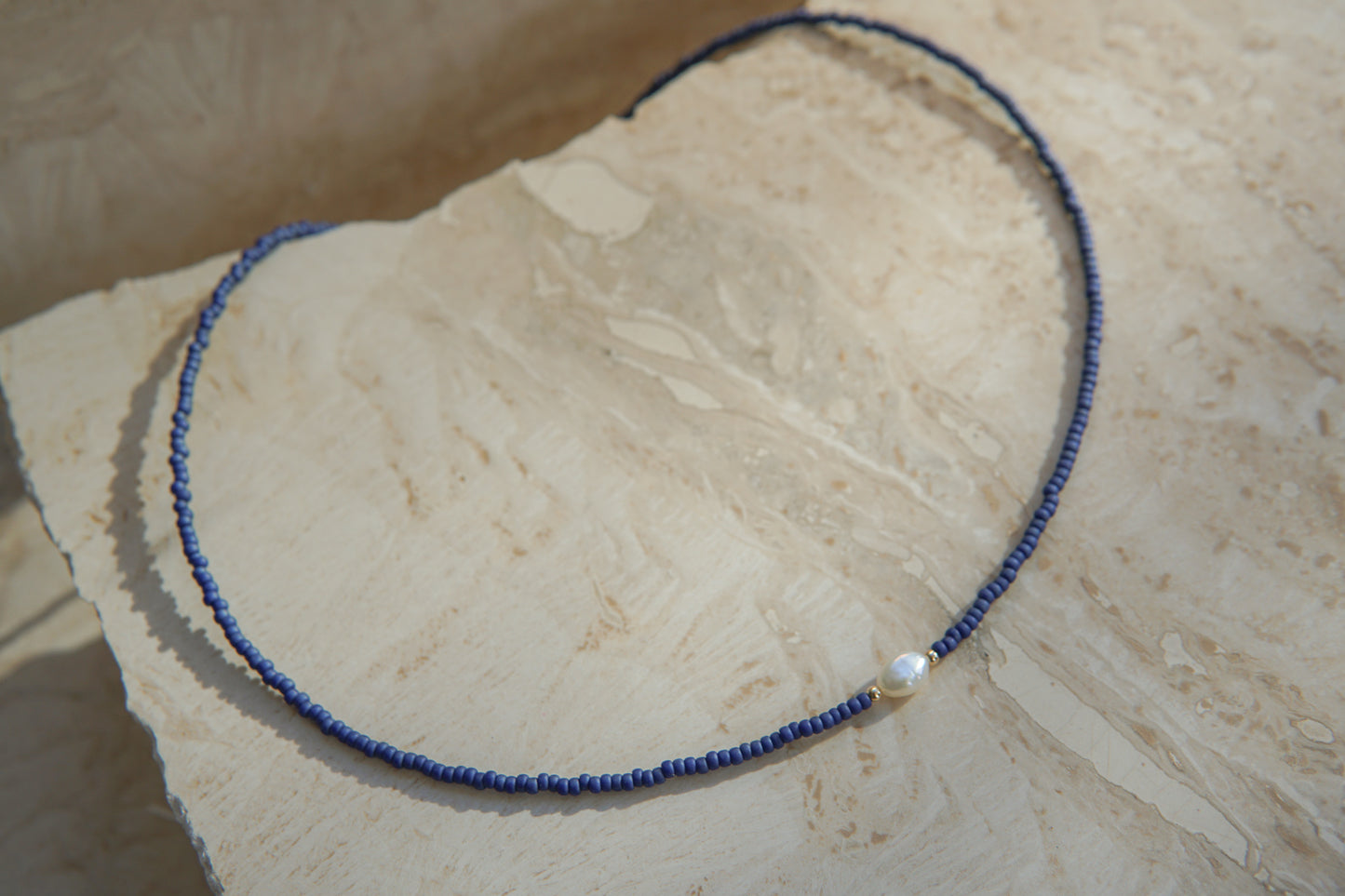 Louisa Necklace - Astros Navy