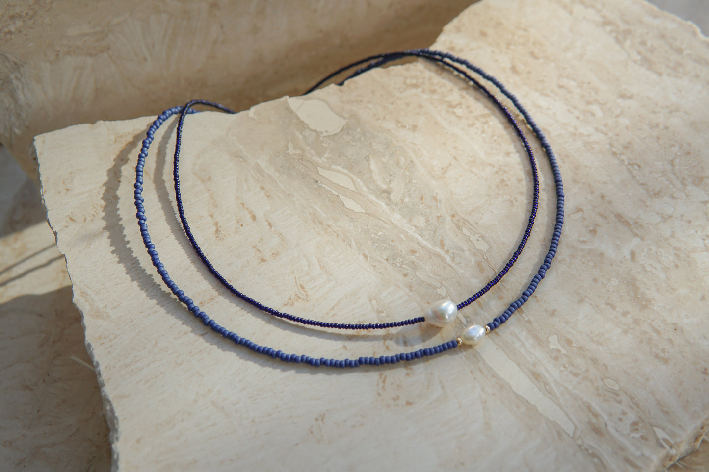 Louisa Necklace - Astros Navy