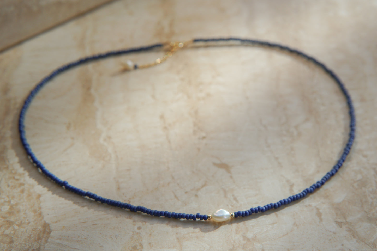 Louisa Necklace - Astros Navy